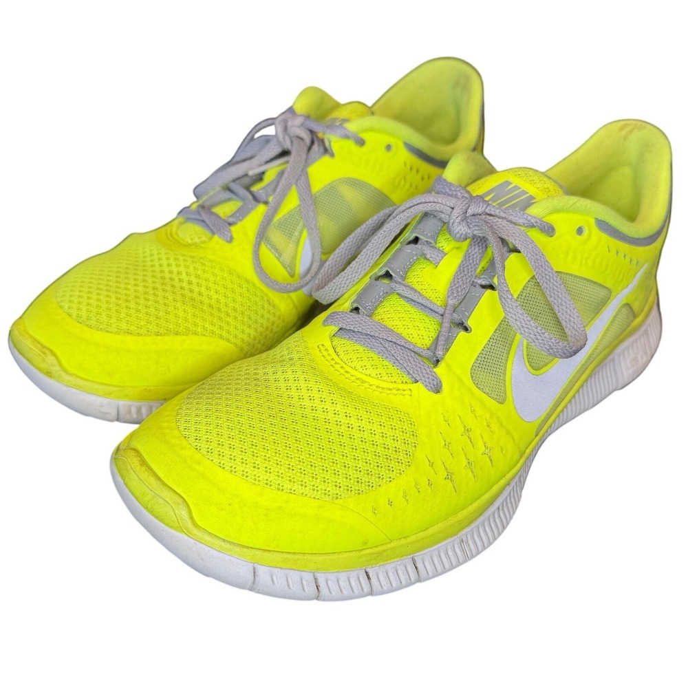 Nike Free Run 3 Volt Neon Yellow Running Shoes 510643-702 Womens 9.5